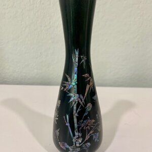 ASIAN WOOD VASE Circa 1950’s